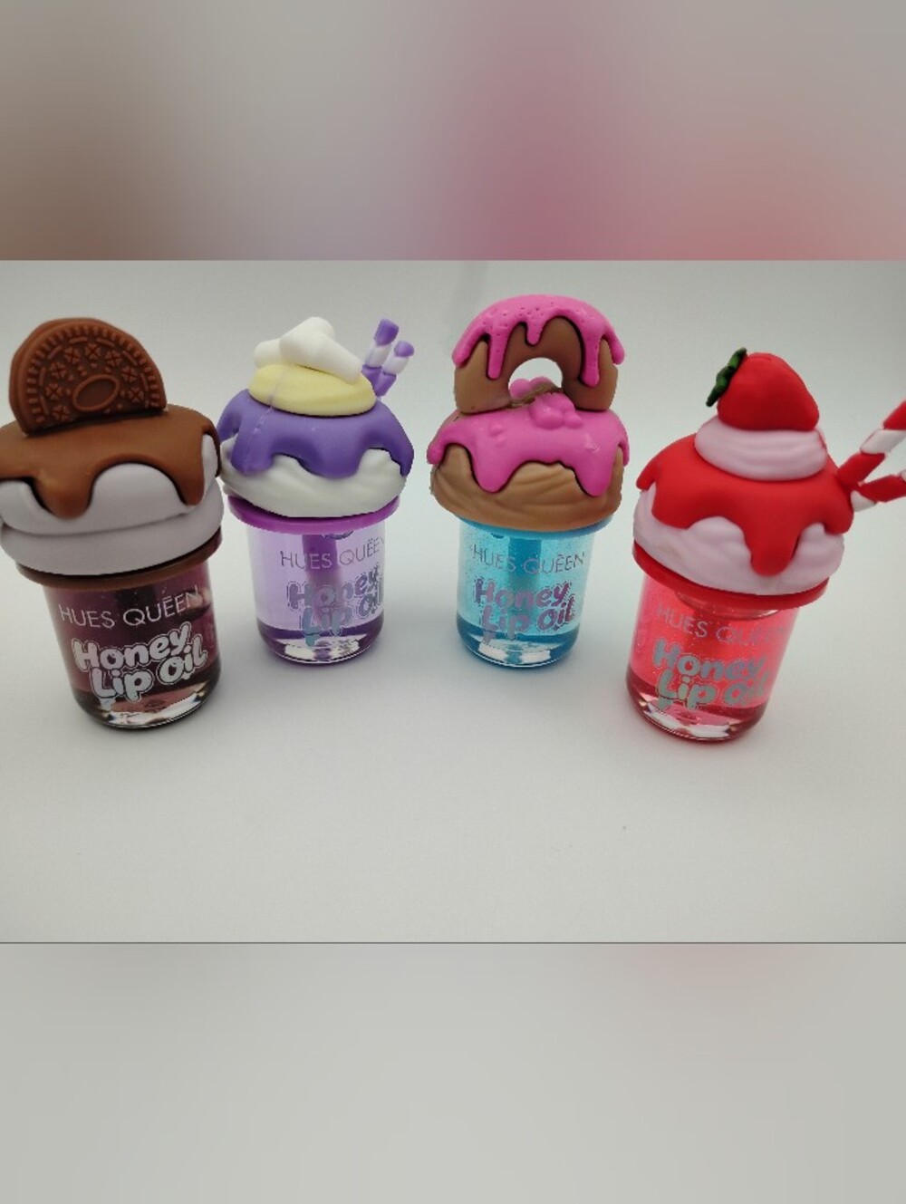 Honey Lip Oil With A Cookie, Donut, Strawberry, & Milkshake Top - Picture 3 of 5